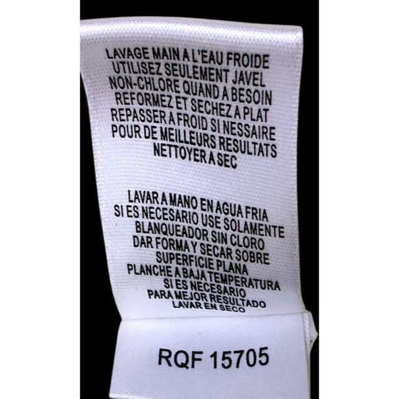 BCBG Crochet Large Silk Cotton Puffed Sleeve Pullover Ivory Cottagecore Size L - Picture 13 of 13